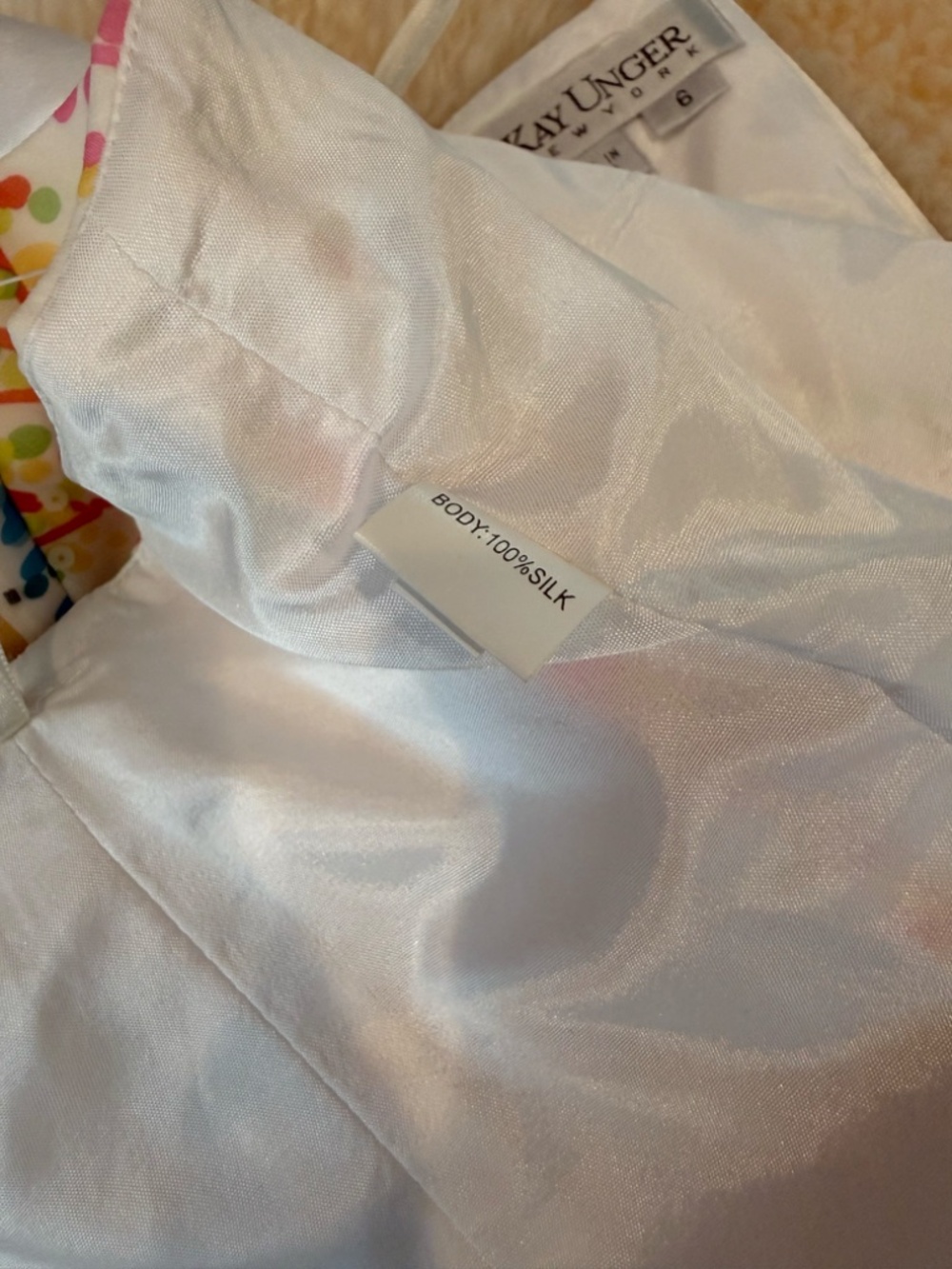 Kay Unger "watercolor trees bustier/corset - size 6 - Picture 5 of 8